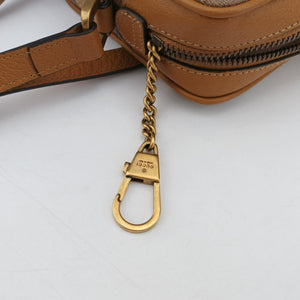 Pre-owned Gucci Mickey Mouse Disney collaboration Brown PVC coated canvas×Leather 602536 shoulderbag | stylenewstar