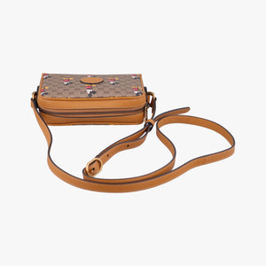 Pre-owned Gucci Mickey Mouse Disney collaboration Brown PVC coated canvas×Leather 602536 shoulderbag | stylenewstar
