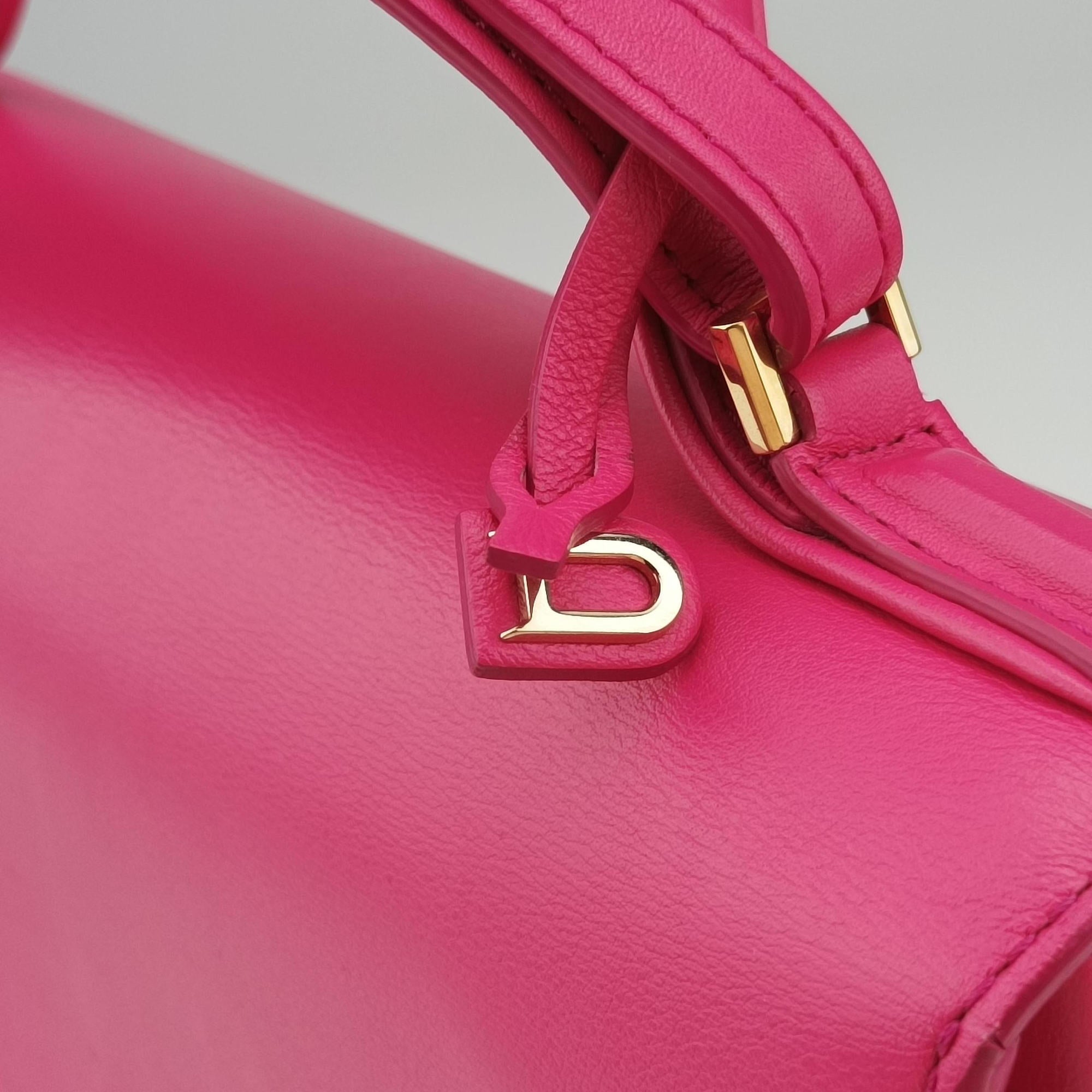 Vintage Delvaux Tampete Rose Leather  shoulderbag | stylenewstar