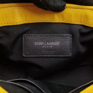 Pre-owned Yves Saint Laurent Baby Chai Yellow Leather 399289 shoulderbag | stylenewstar