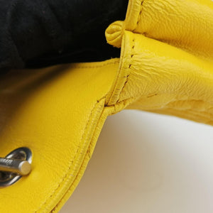 Pre-owned Yves Saint Laurent Baby Chai Yellow Leather 399289 shoulderbag | stylenewstar
