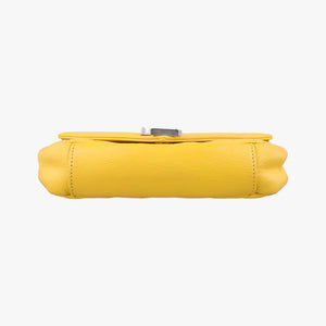 Pre-owned Yves Saint Laurent Baby Chai Yellow Leather 399289 shoulderbag | stylenewstar