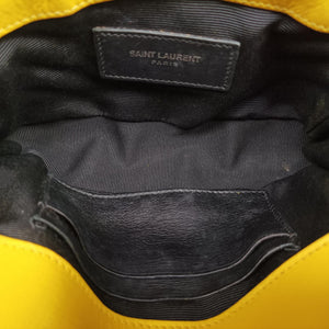 Pre-owned Yves Saint Laurent Baby Chai Yellow Leather 399289 shoulderbag | stylenewstar