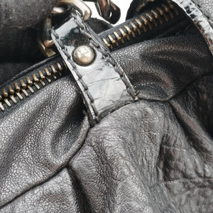 Pre-owned Fendi Borsa B Black Leather 8BL102 handbag | stylenewstar