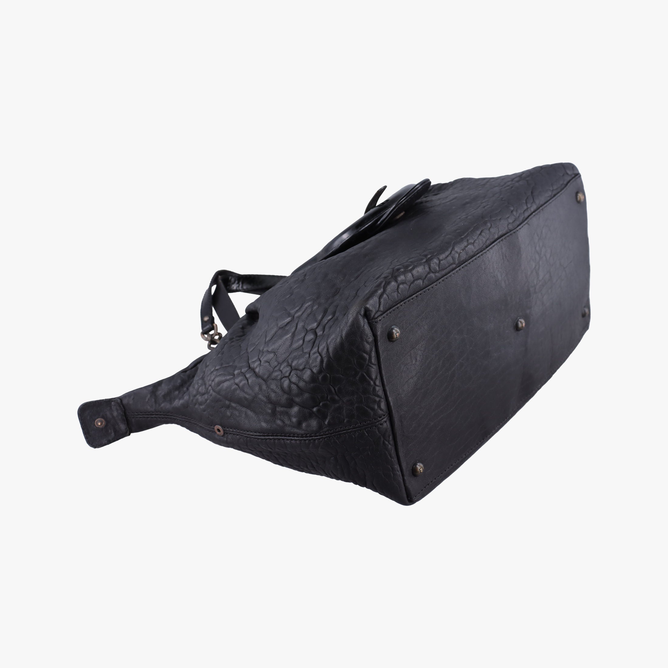 Pre-owned Fendi Borsa B Black Leather 8BL102 handbag | stylenewstar
