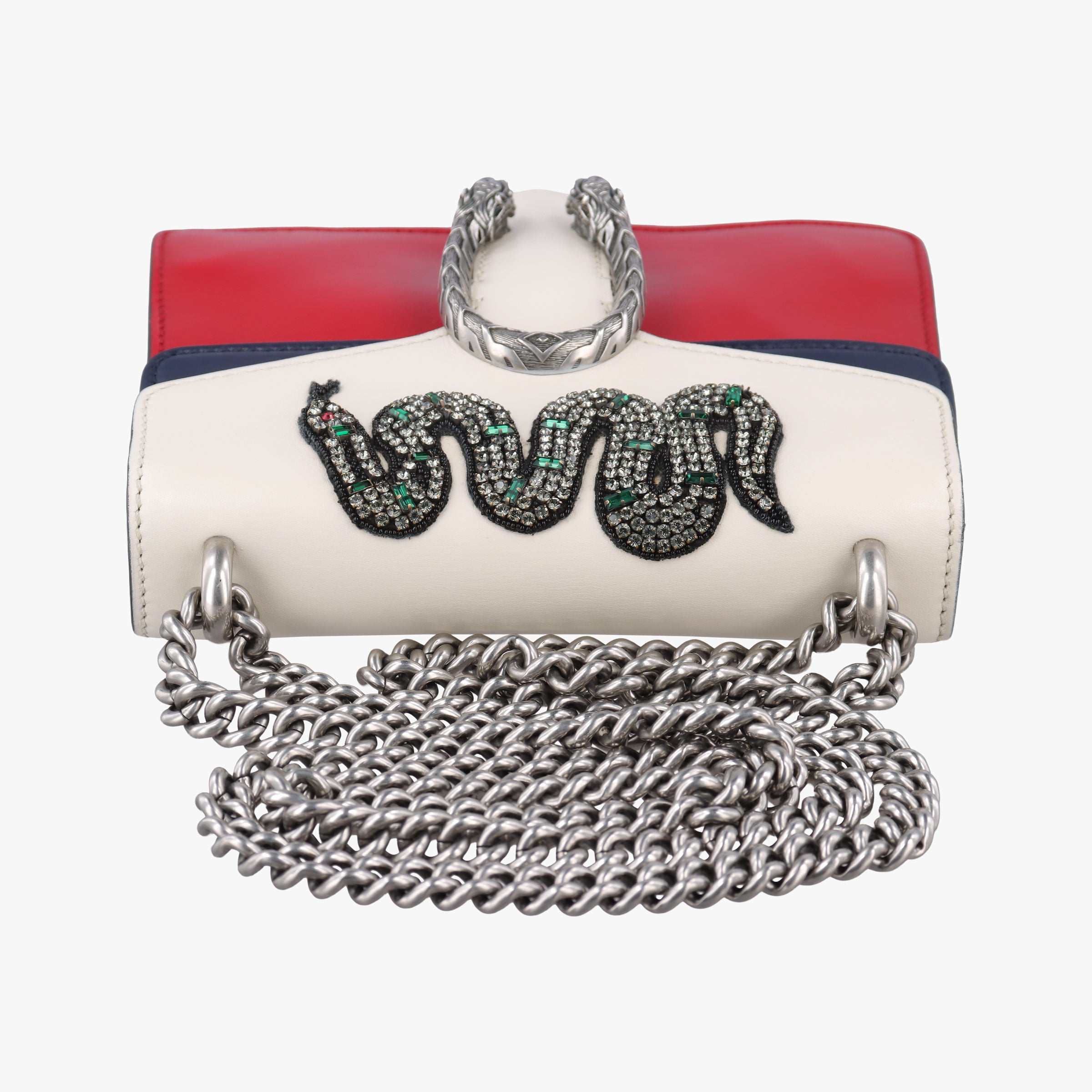 Vintage Gucci Dionysus Ivory×Red×Navy Leather 421970 shoulderbag | stylenewstar