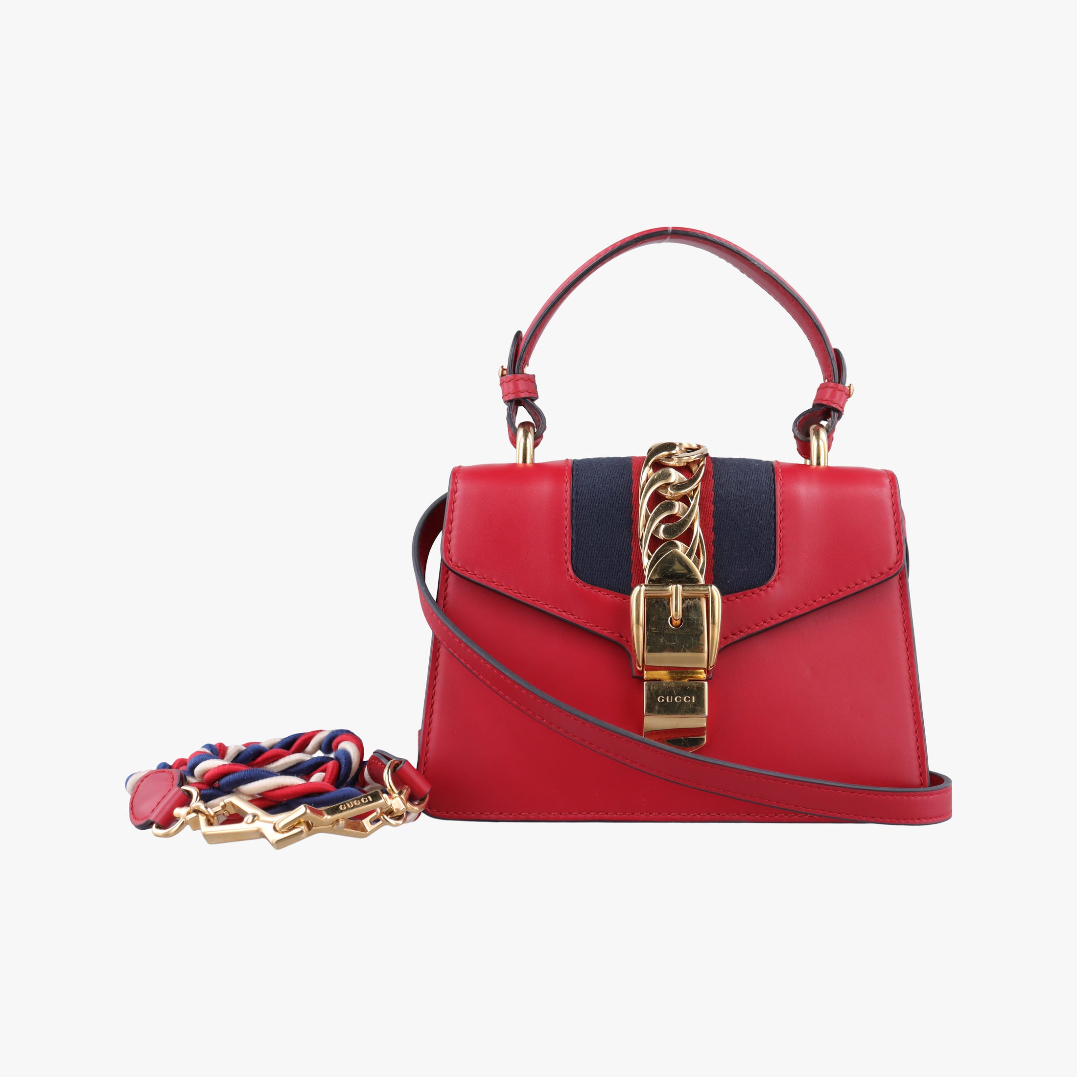 Secondhand Gucci Sylvie Red Leather 470270 shoulderbag | stylenewstar