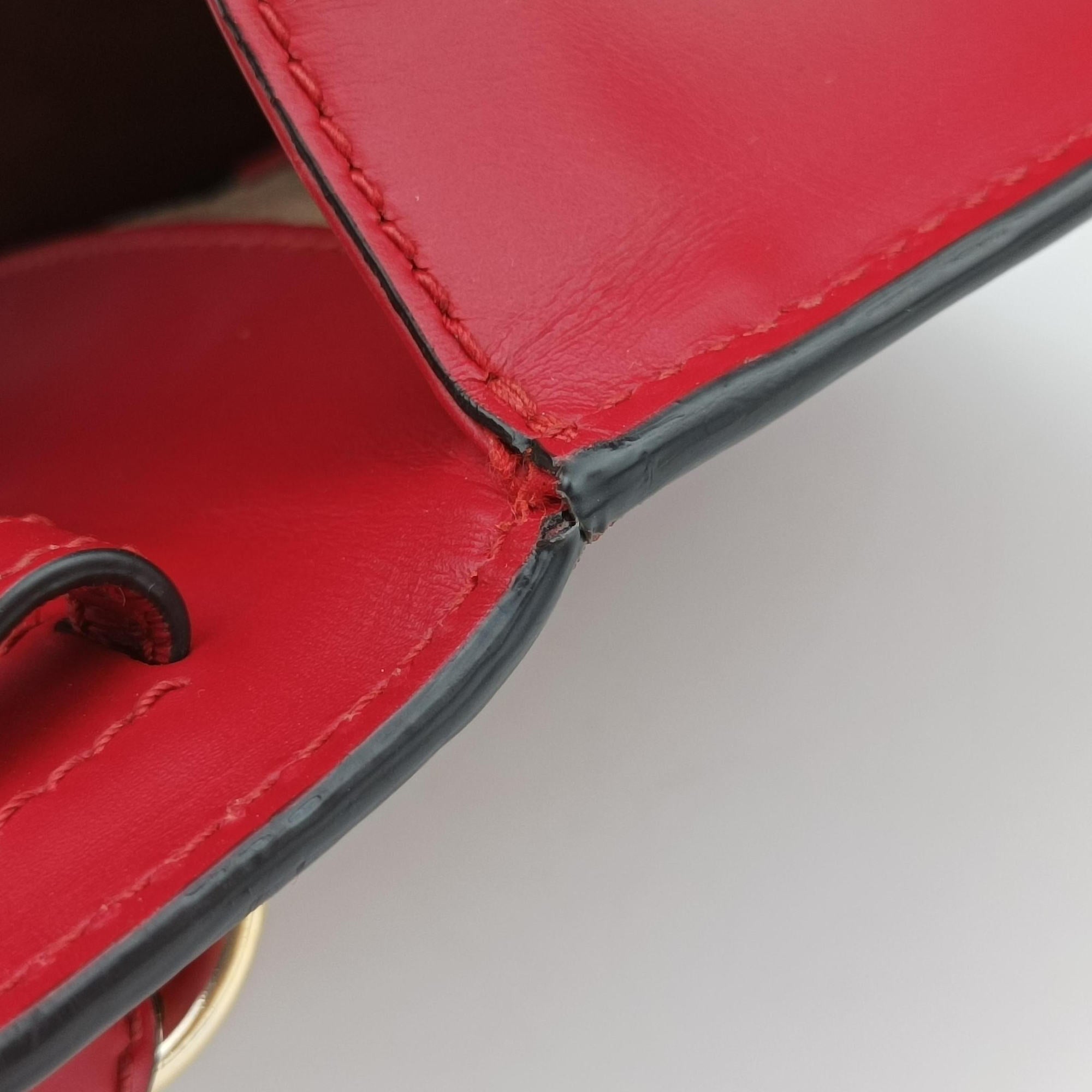 Secondhand Gucci Sylvie Red Leather 470270 shoulderbag | stylenewstar