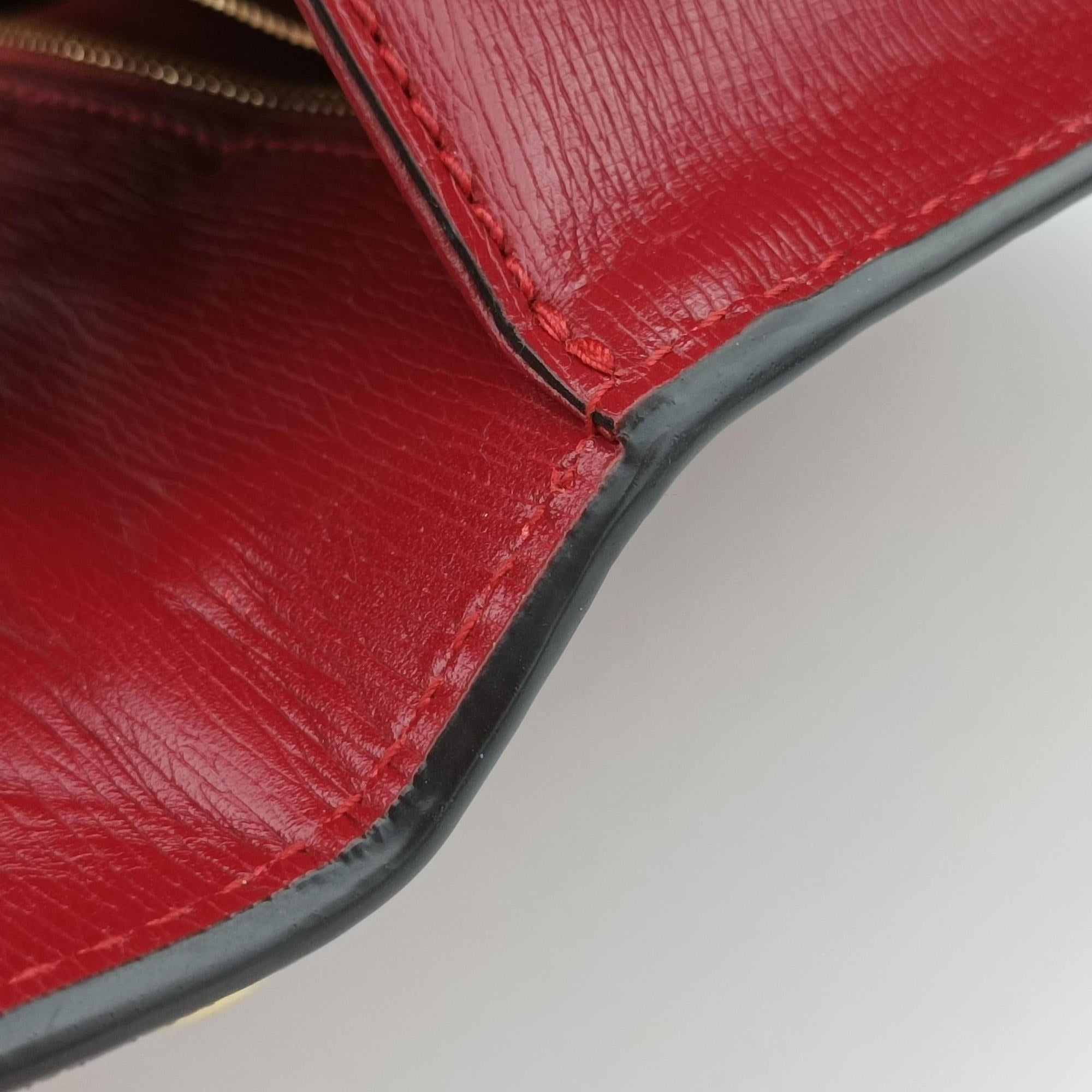 Pre-owned Gucci Sylvie red×Multicolour Leather 524405 shoulderbag | stylenewstar