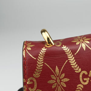 Pre-owned Gucci Sylvie red×Multicolour Leather 524405 shoulderbag | stylenewstar