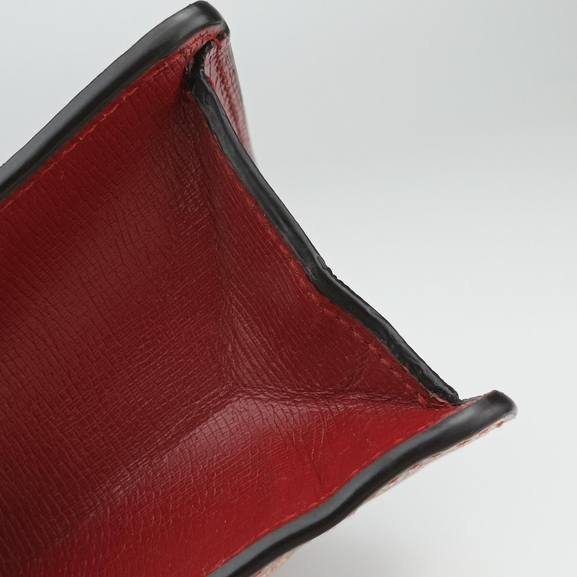 Pre-owned Gucci Sylvie red×Multicolour Leather 524405 shoulderbag | stylenewstar