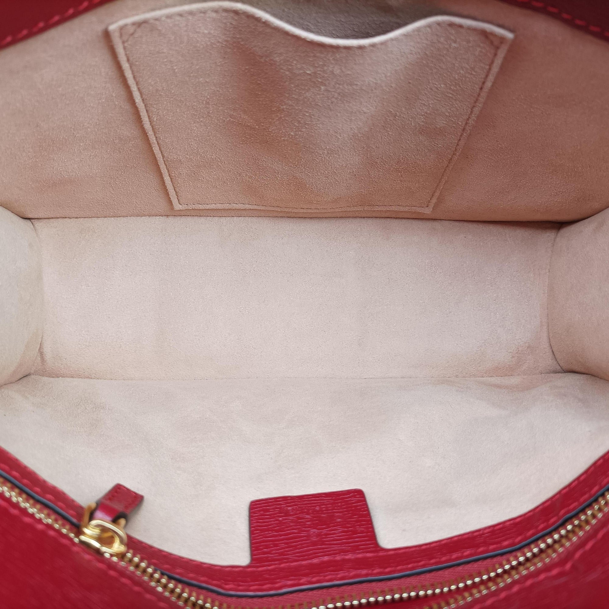 Pre-owned Gucci Sylvie red×Multicolour Leather 524405 shoulderbag | stylenewstar