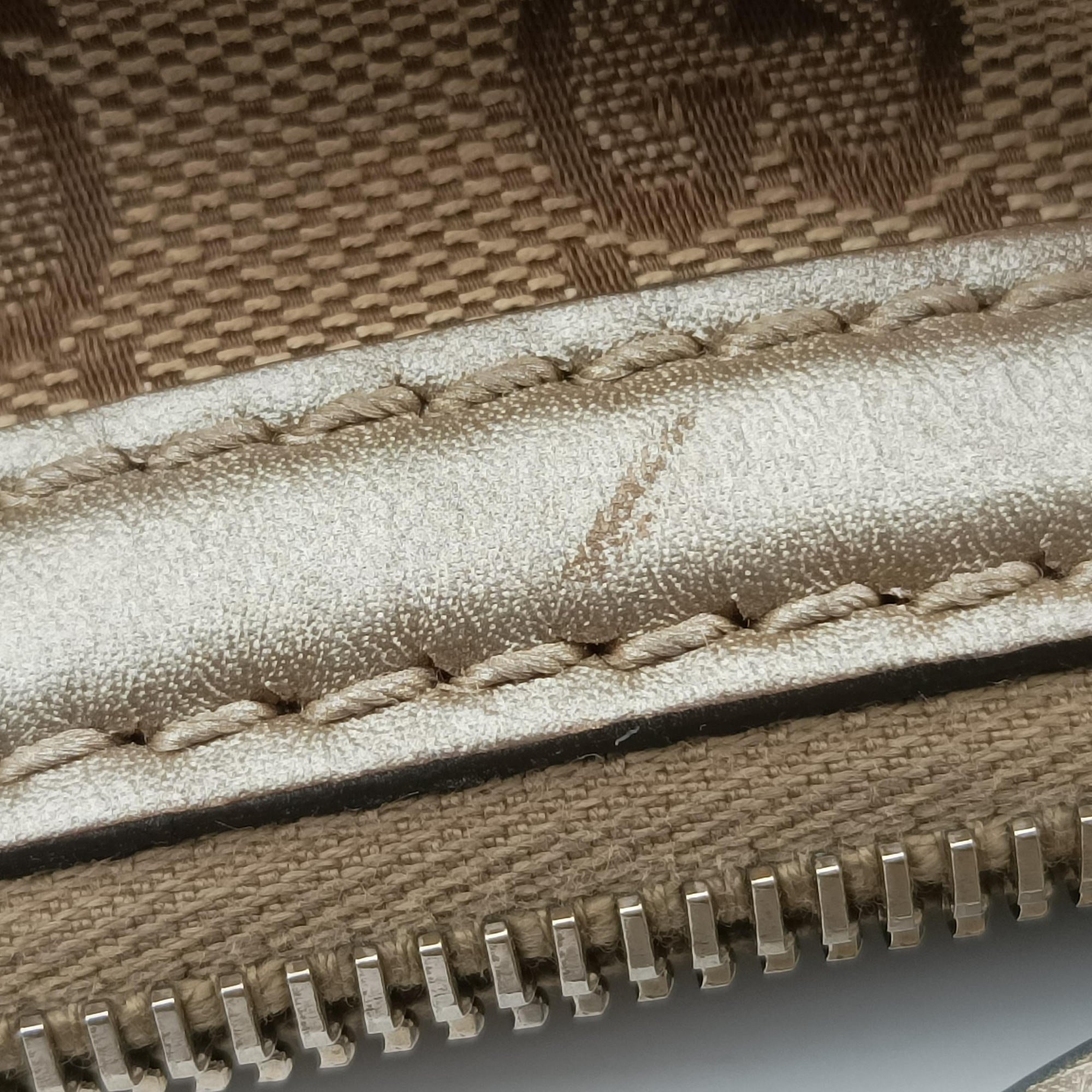 Secondhand Gucci Sukey White×Brown Leather×canvas 247902 shoulderbag | stylenewstar