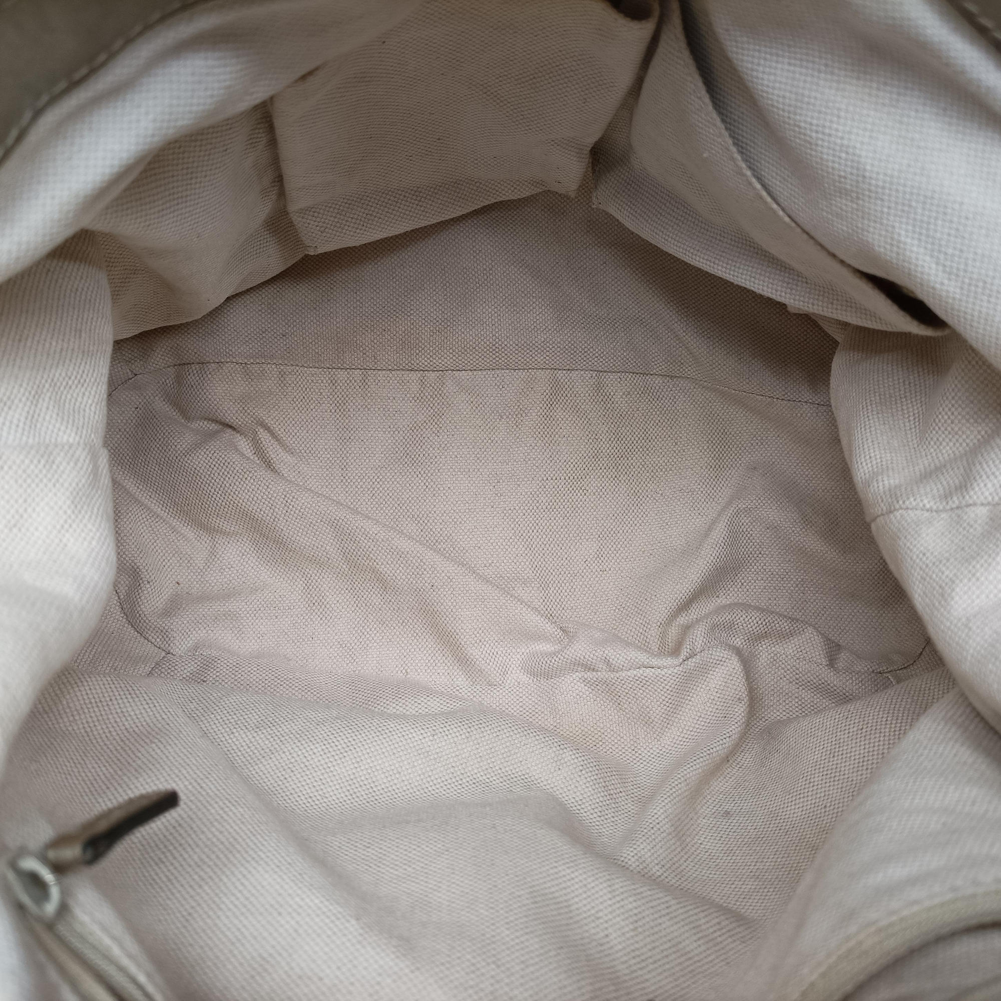 Secondhand Gucci Sukey White×Brown Leather×canvas 247902 shoulderbag | stylenewstar