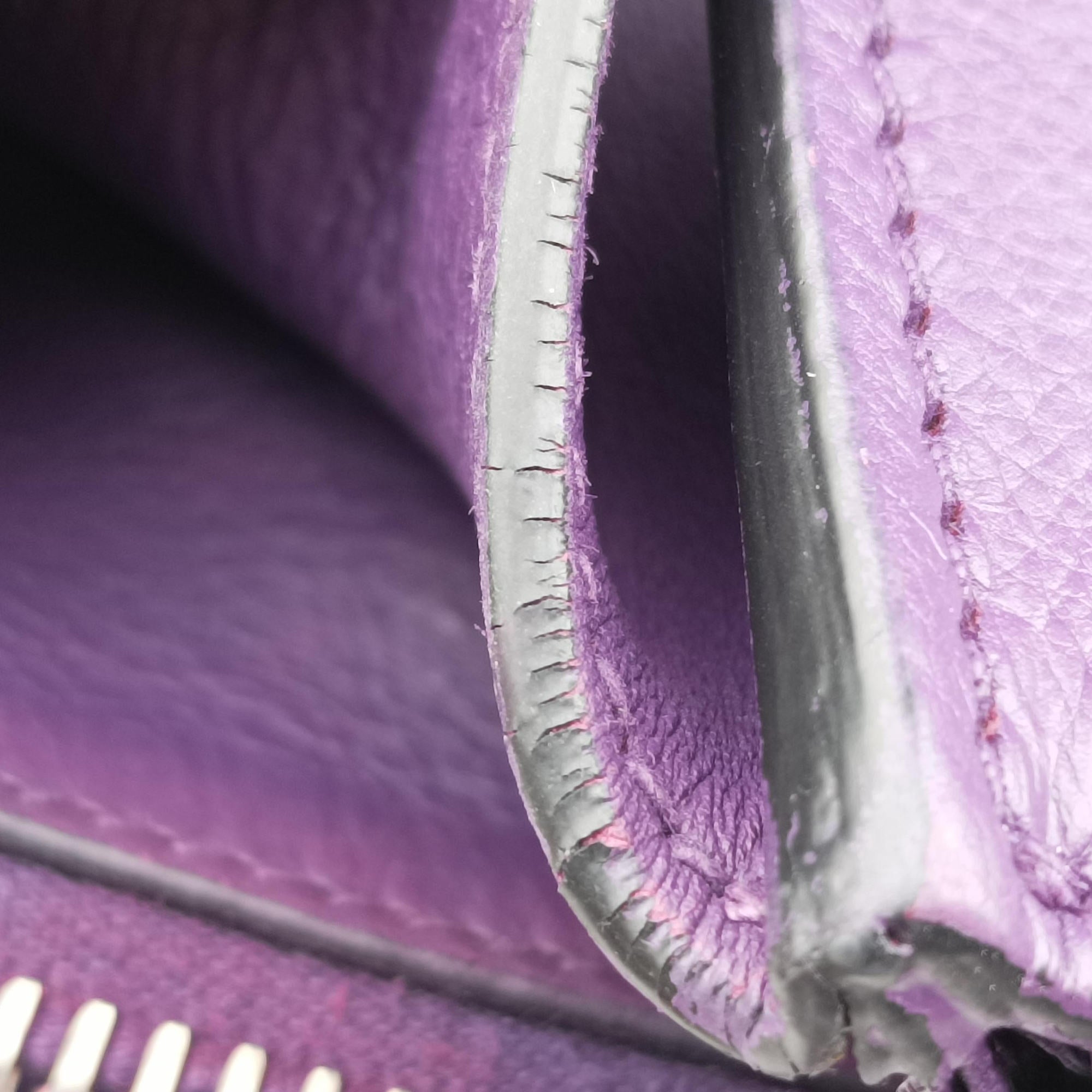 Vintage Prada Twin Pocket Winged Tote Purple Leather BN2619 shoulderbag | stylenewstar