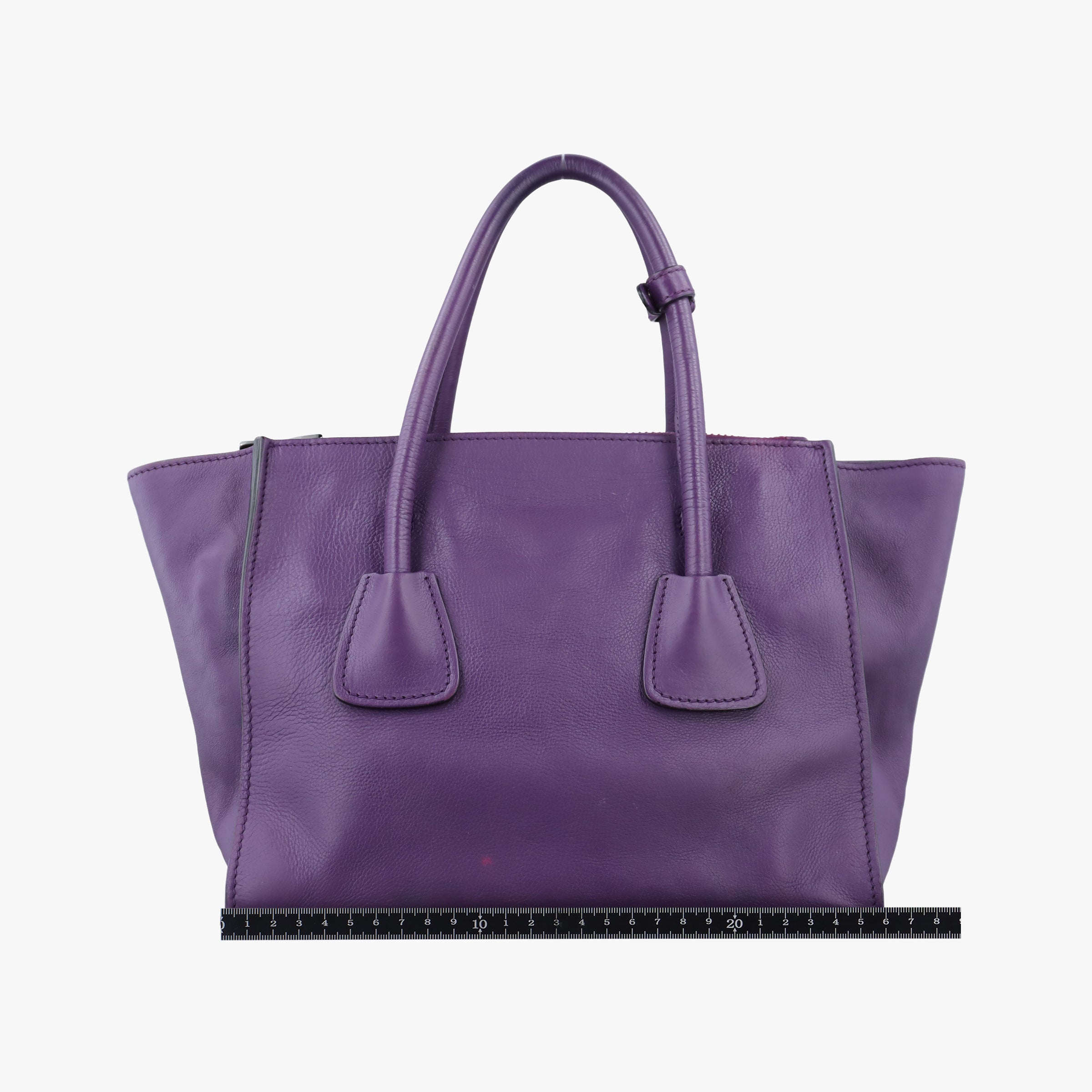 Vintage Prada Twin Pocket Winged Tote Purple Leather BN2619 shoulderbag | stylenewstar