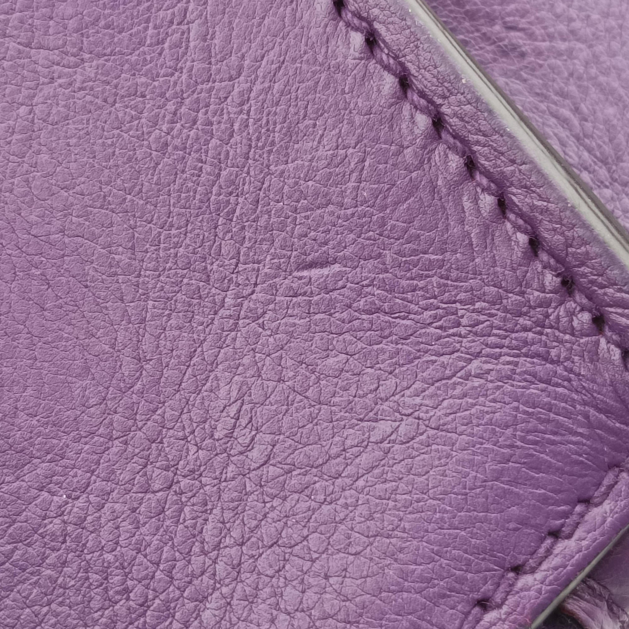 Vintage Prada Twin Pocket Winged Tote Purple Leather BN2619 shoulderbag | stylenewstar