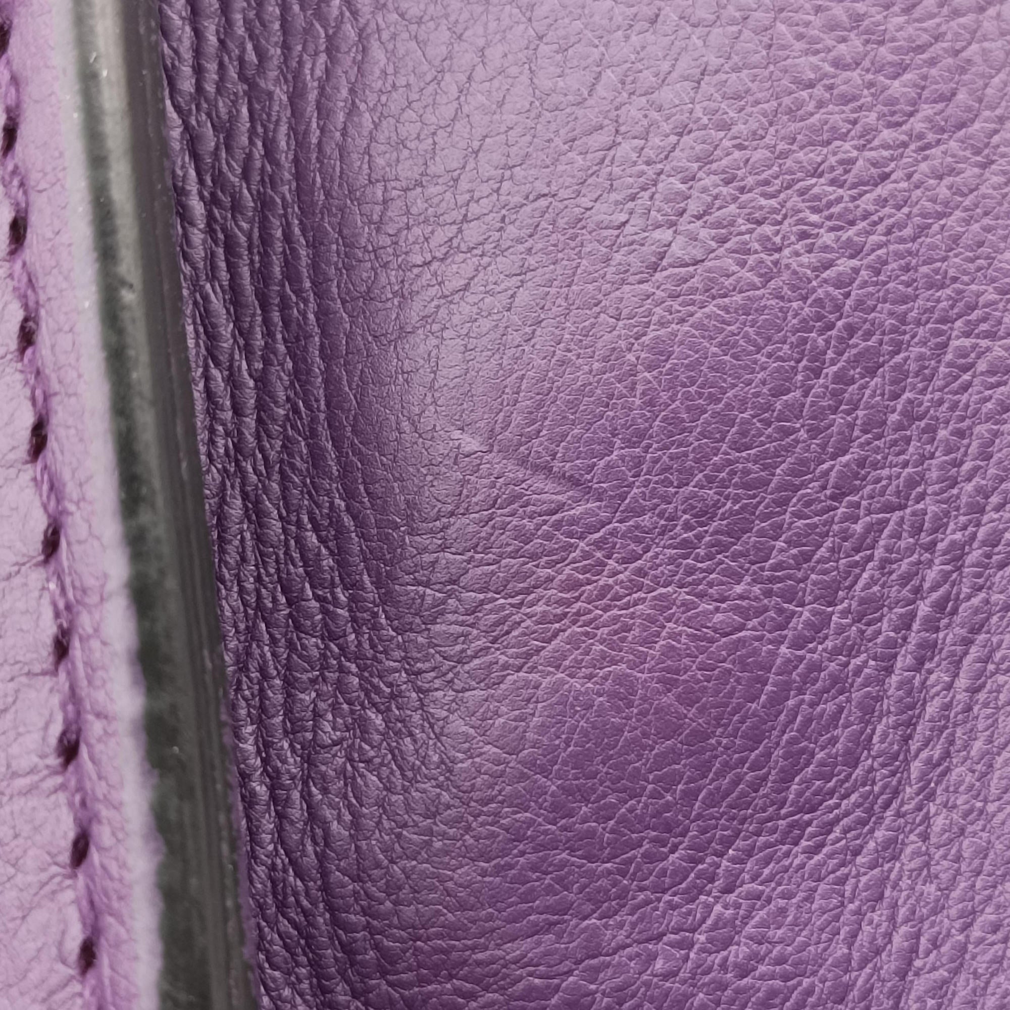 Vintage Prada Twin Pocket Winged Tote Purple Leather BN2619 shoulderbag | stylenewstar