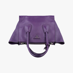 Vintage Prada Twin Pocket Winged Tote Purple Leather BN2619 shoulderbag | stylenewstar