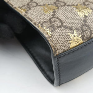Pre-owned Gucci Padlock beige×black PVC coated canvas×Leather 409487 shoulderbag | stylenewstar
