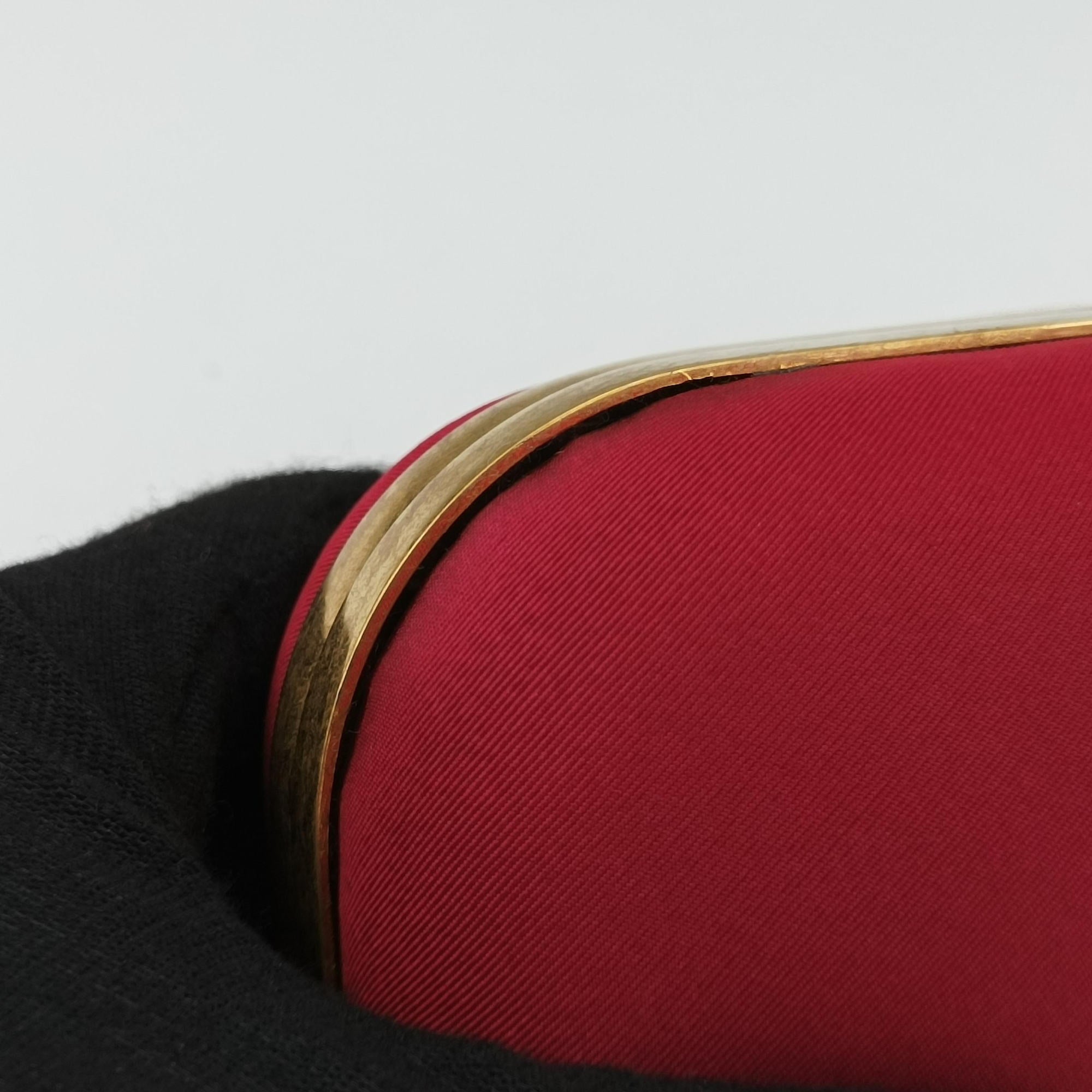 Vintage Alexander McQueen Four Ring Red Fabric  clutchbag | stylenewstar