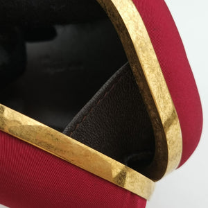 Vintage Alexander McQueen Four Ring Red Fabric  clutchbag | stylenewstar