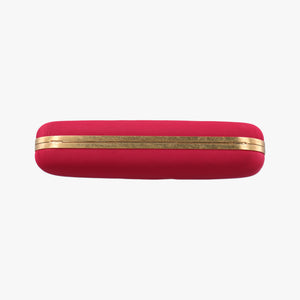 Vintage Alexander McQueen Four Ring Red Fabric  clutchbag | stylenewstar