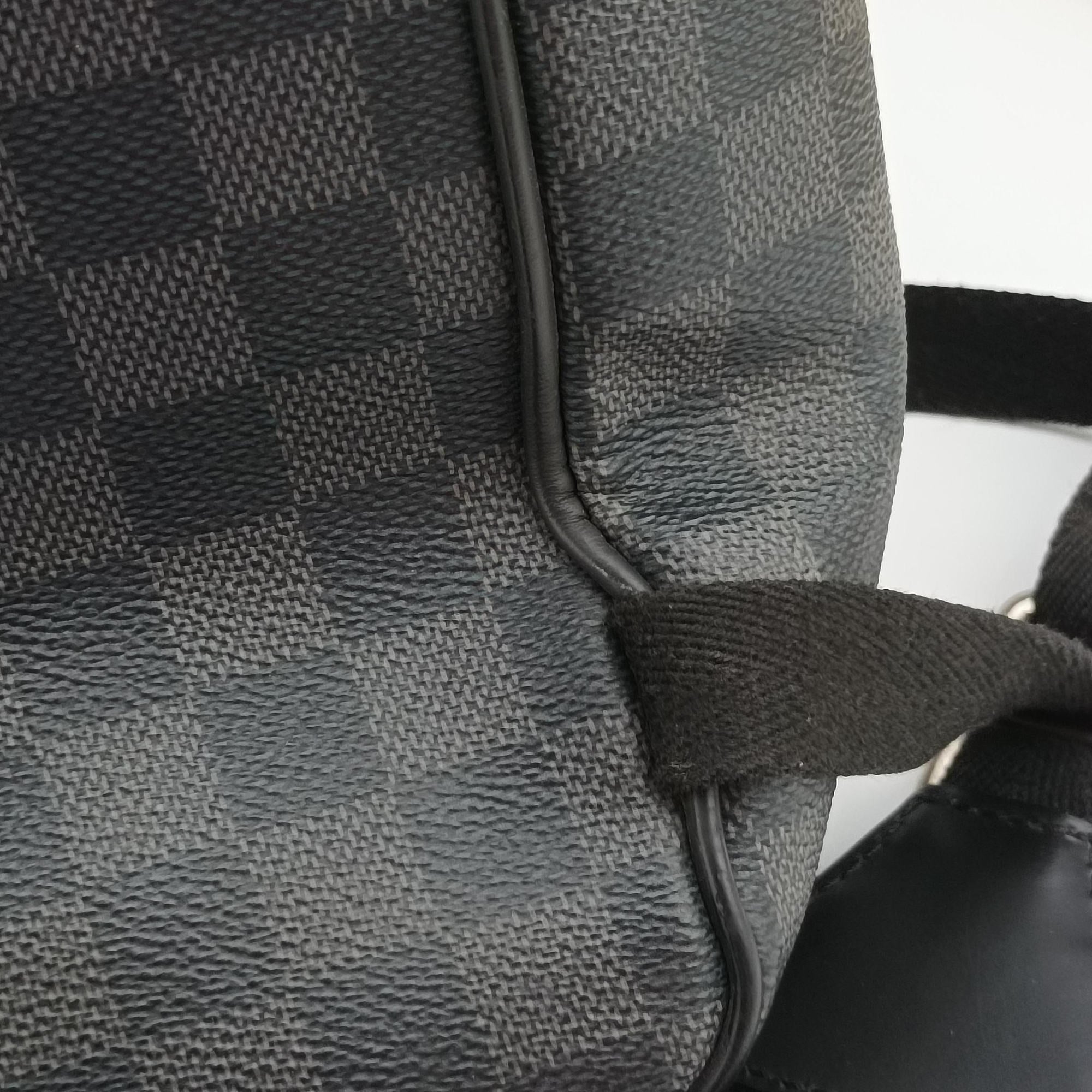 Pre-owned Louis Vuitton Josh Christopher Nemeth Rope Pattern blue×multicolor Damier Graphite N41712 backpack/rucksack | stylenewstar