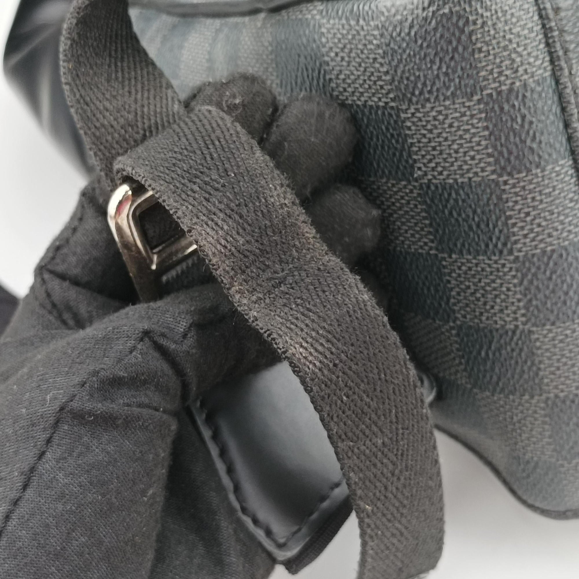 Pre-owned Louis Vuitton Josh Christopher Nemeth Rope Pattern blue×multicolor Damier Graphite N41712 backpack/rucksack | stylenewstar