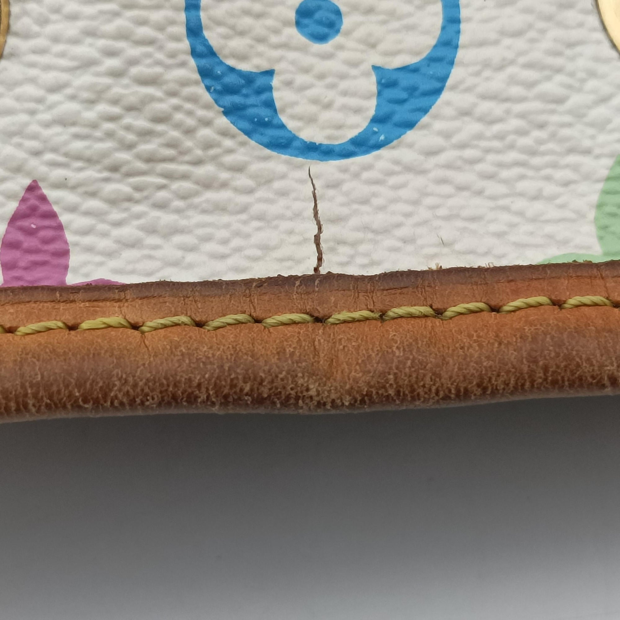 Pre-owned Louis Vuitton Petit NOe white Monogram Multicolor M42229 shoulderbag | stylenewstar