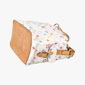 Pre-owned Louis Vuitton Petit NOe white Monogram Multicolor M42229 shoulderbag | stylenewstar