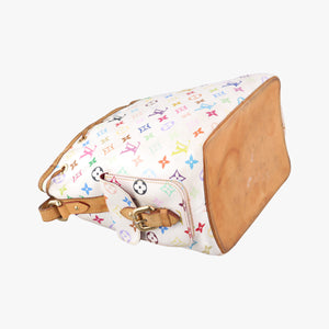Pre-owned Louis Vuitton Petit NOe white Monogram Multicolor M42229 shoulderbag | stylenewstar