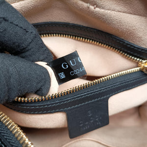 Secondhand Gucci Ophidia Navy×black Suede×leather 517080 shoulderbag | stylenewstar
