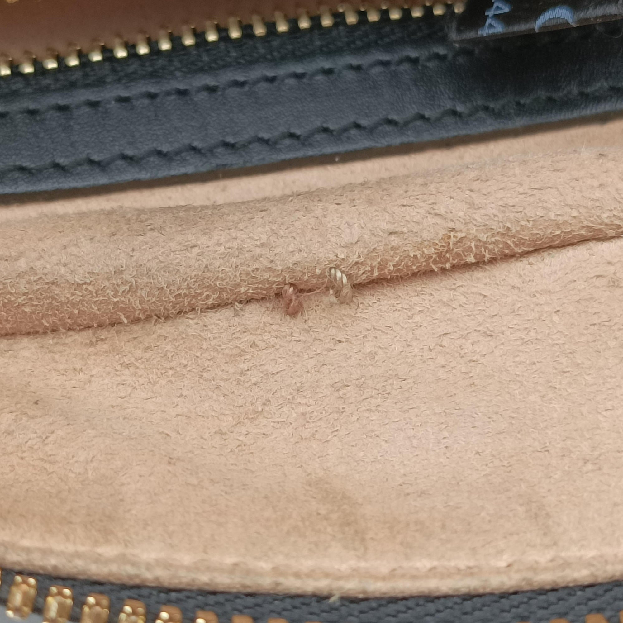 Secondhand Gucci Ophidia Navy×black Suede×leather 517080 shoulderbag | stylenewstar