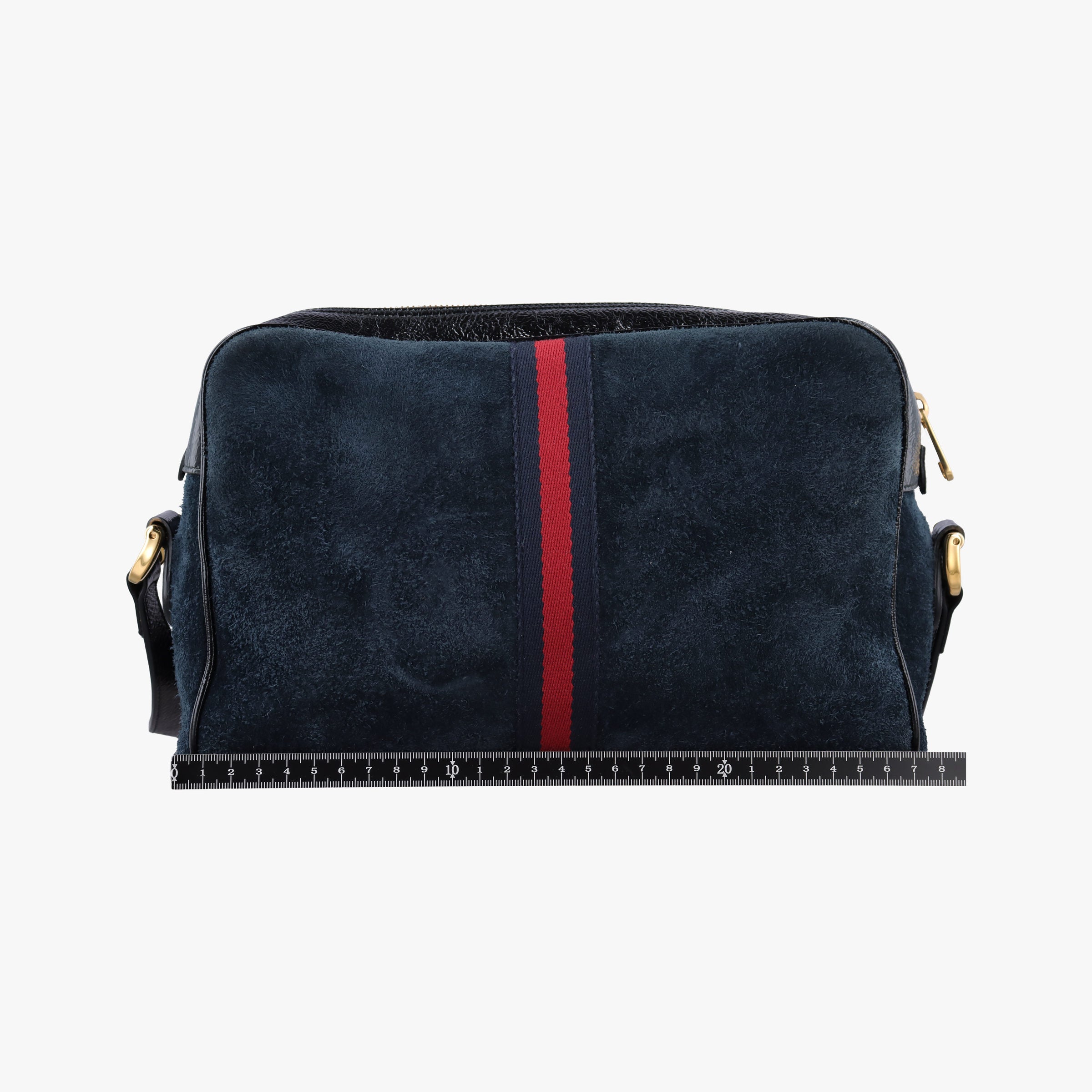 Secondhand Gucci Ophidia Navy×black Suede×leather 517080 shoulderbag | stylenewstar