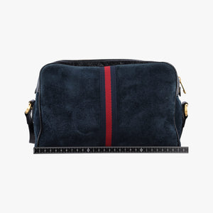 Secondhand Gucci Ophidia Navy×black Suede×leather 517080 shoulderbag | stylenewstar