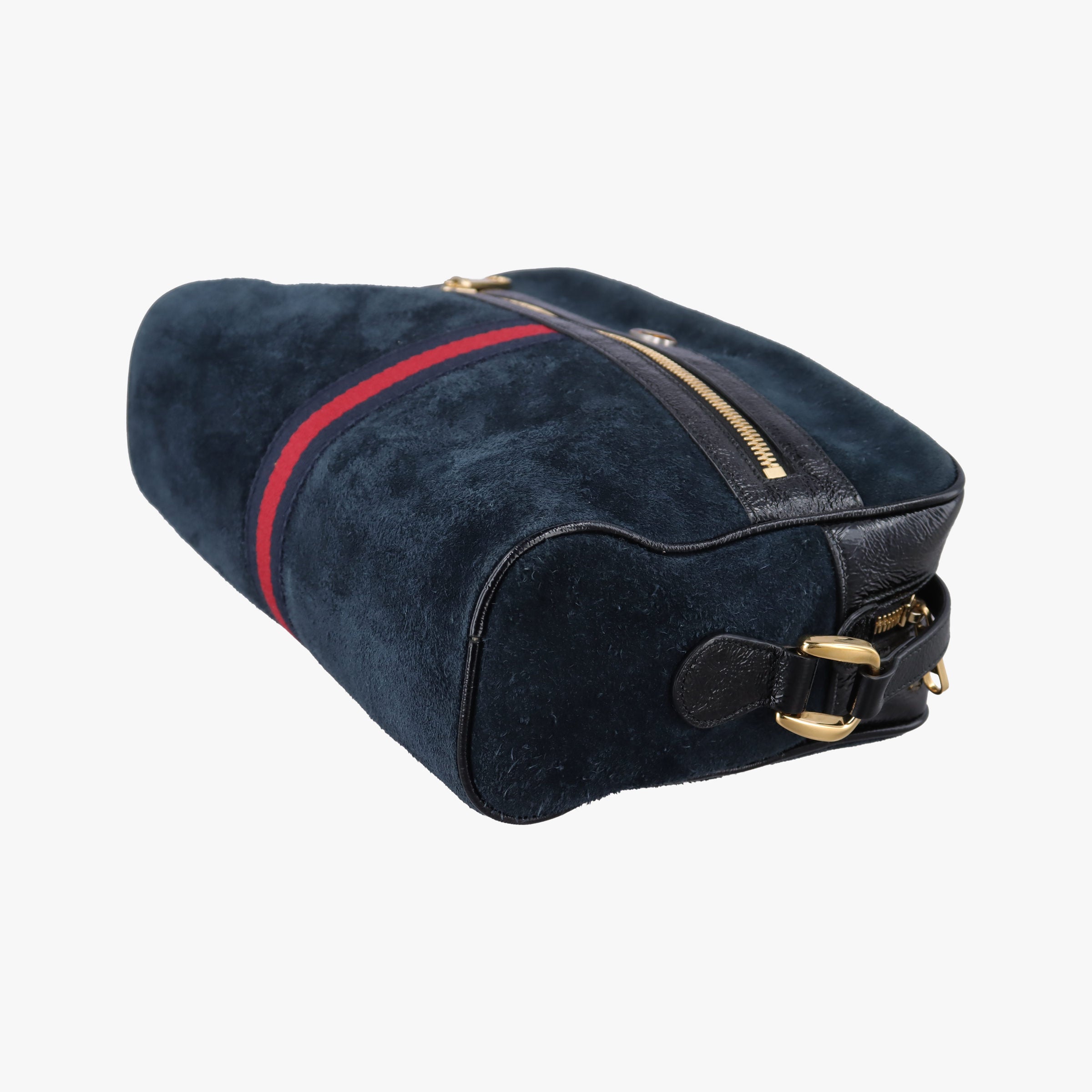 Secondhand Gucci Ophidia Navy×black Suede×leather 517080 shoulderbag | stylenewstar