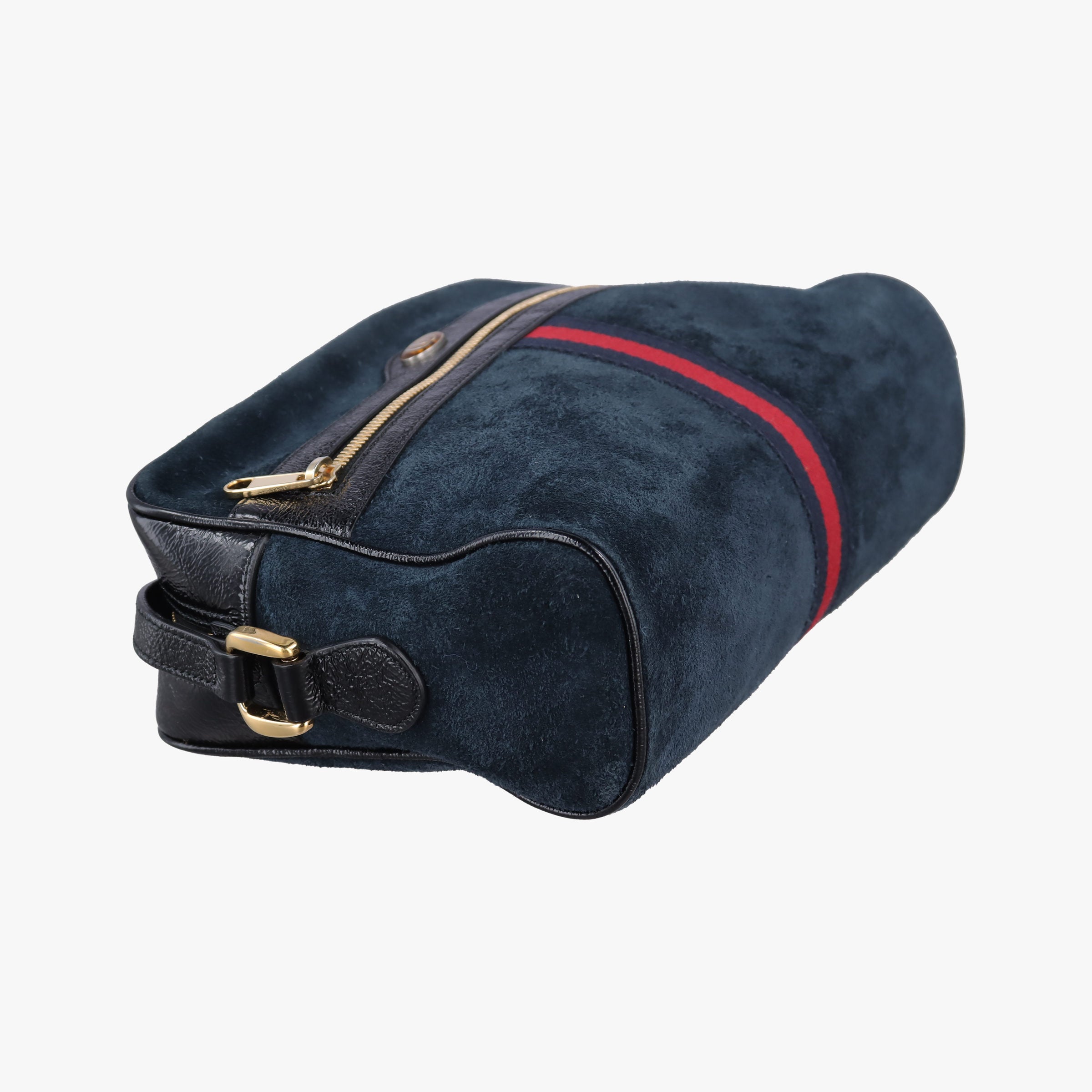 Secondhand Gucci Ophidia Navy×black Suede×leather 517080 shoulderbag | stylenewstar