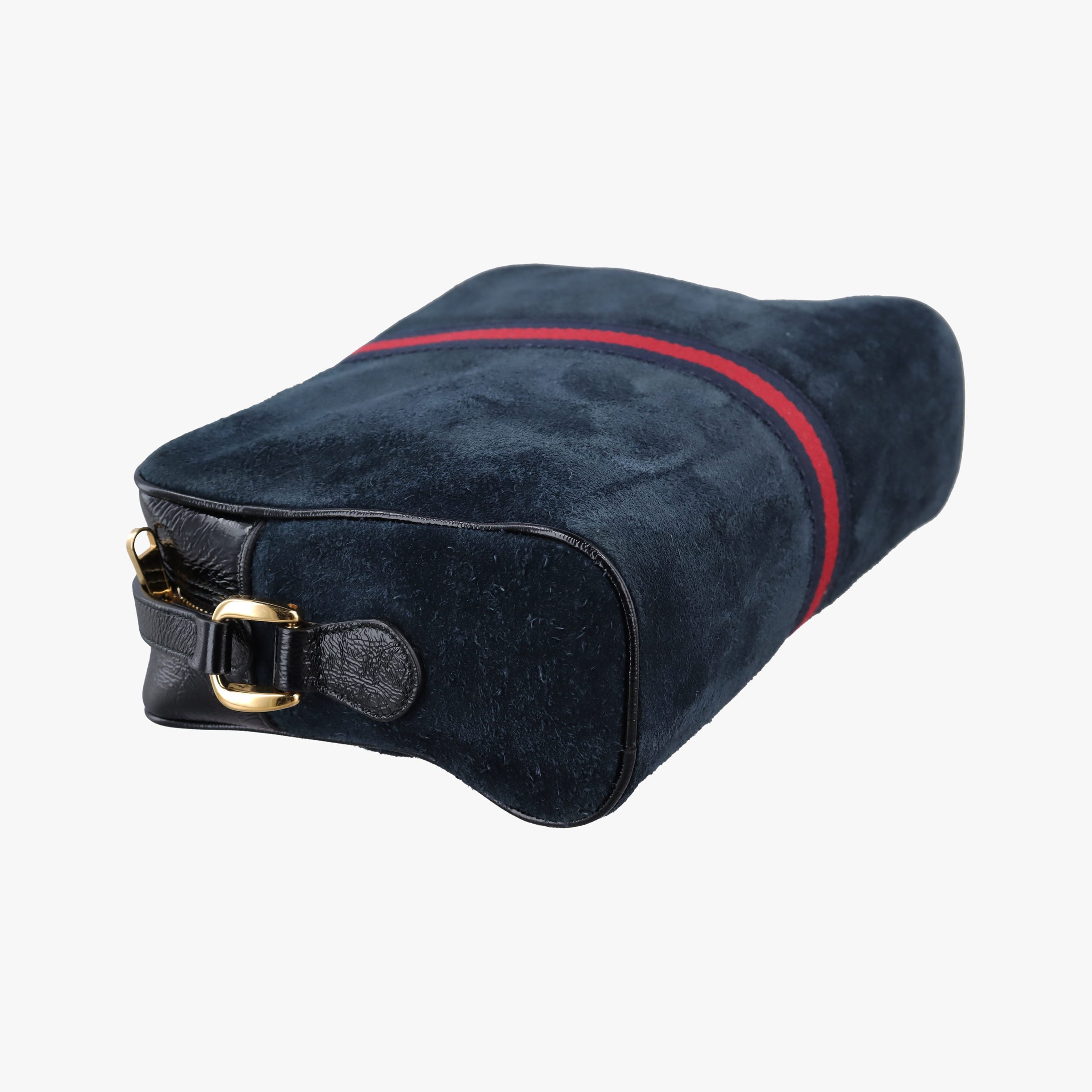 Secondhand Gucci Ophidia Navy×black Suede×leather 517080 shoulderbag | stylenewstar