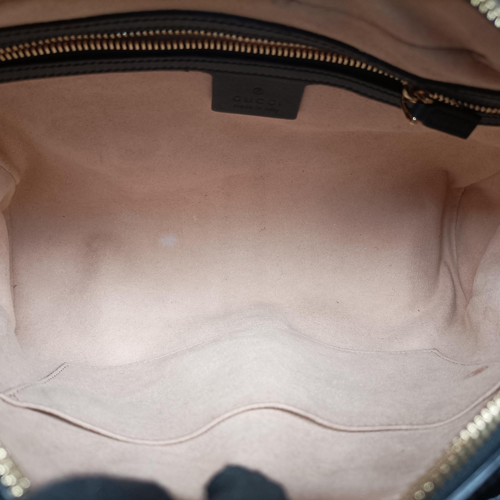 Secondhand Gucci Ophidia Navy×black Suede×leather 517080 shoulderbag | stylenewstar