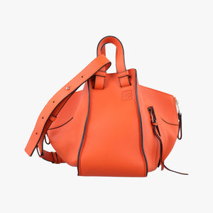 Pre-owned Loewe hammock Orange leather  shoulderbag | stylenewstar