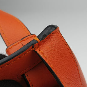 Pre-owned Loewe hammock Orange leather  shoulderbag | stylenewstar