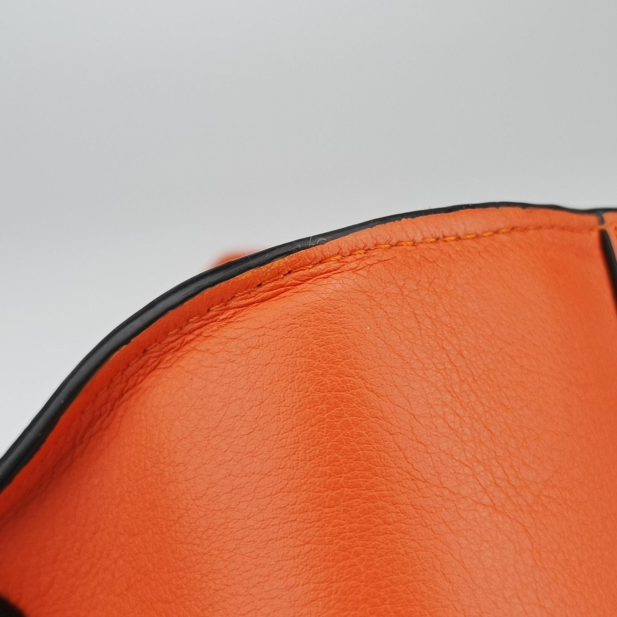 Pre-owned Loewe hammock Orange leather  shoulderbag | stylenewstar