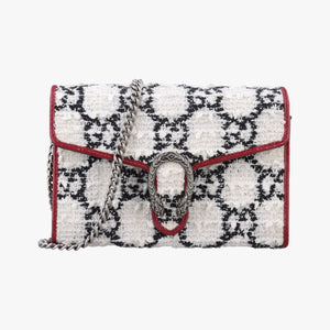 Vintage Gucci Dionysus Ivory × Red × Black Tweed×Leather 401231 shoulderbag | stylenewstar