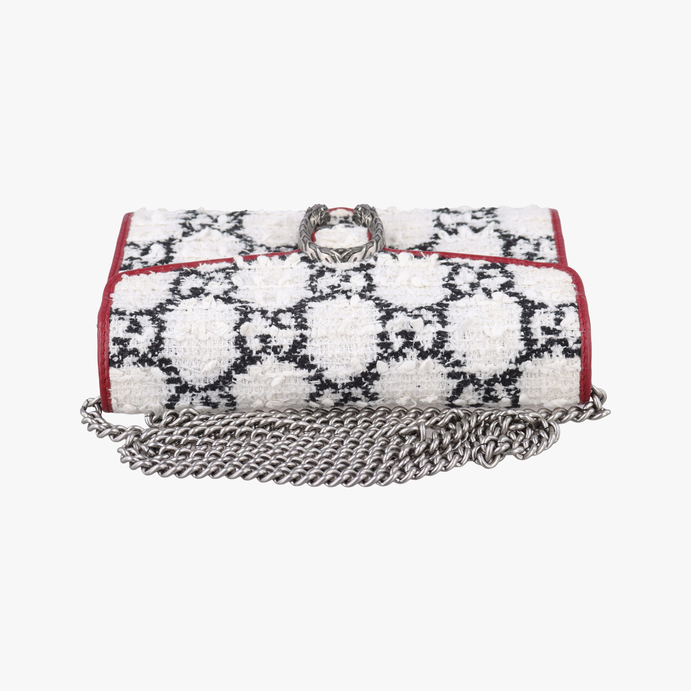 Vintage Gucci Dionysus Ivory × Red × Black Tweed×Leather 401231 shoulderbag | stylenewstar
