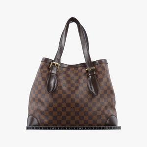 Pre-owned Louis Vuitton HAMPSTEAD MM EBENE Damier Canvas N51204 handbag | stylenewstar