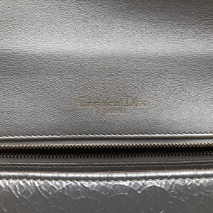 Pre-owned Christian Dior Diorama Silver Leather  shoulderbag | stylenewstar