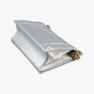 Pre-owned Christian Dior Diorama Silver Leather  shoulderbag | stylenewstar