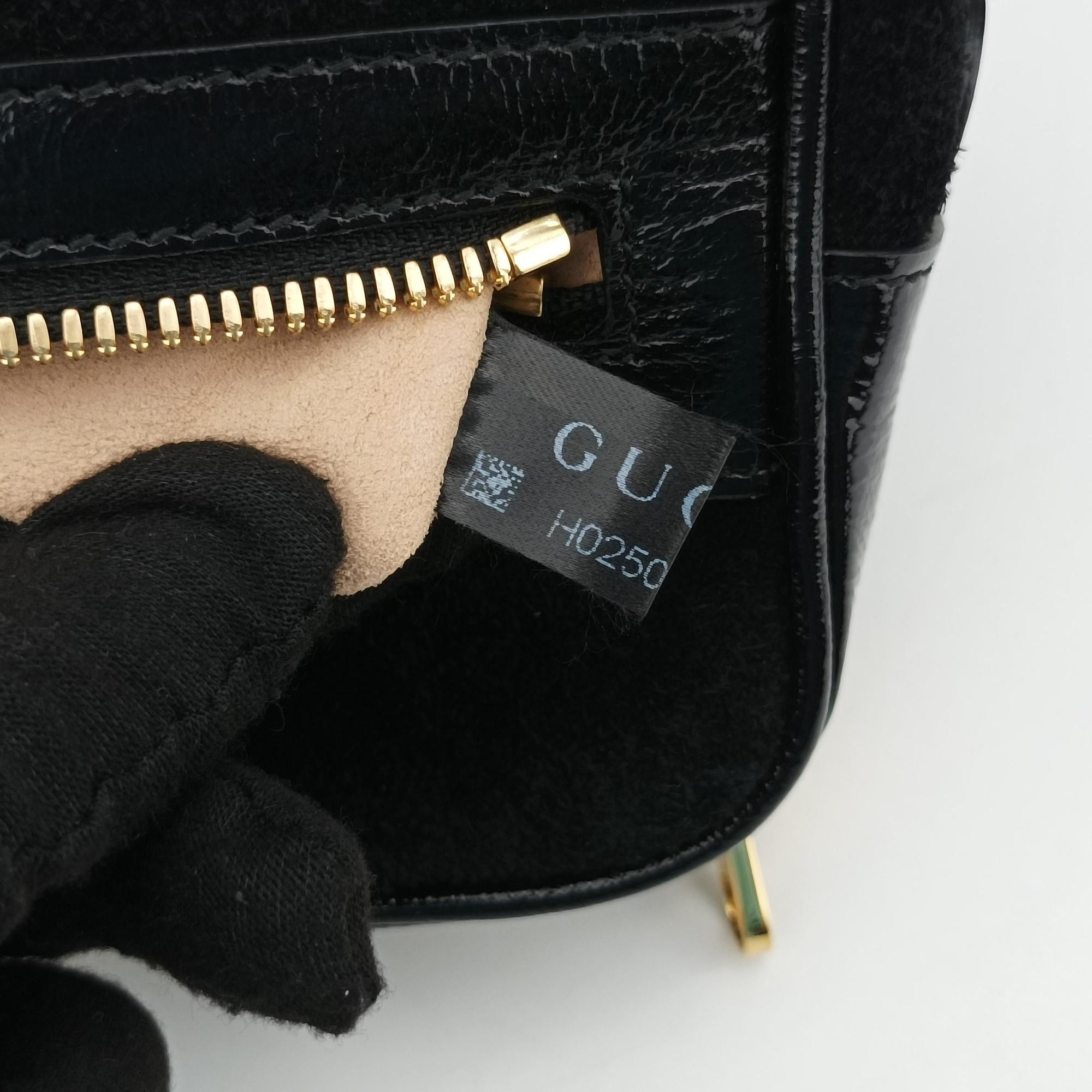 Pre-owned Gucci Ophidia Black Suede×leather 517076 shoulderbag | stylenewstar