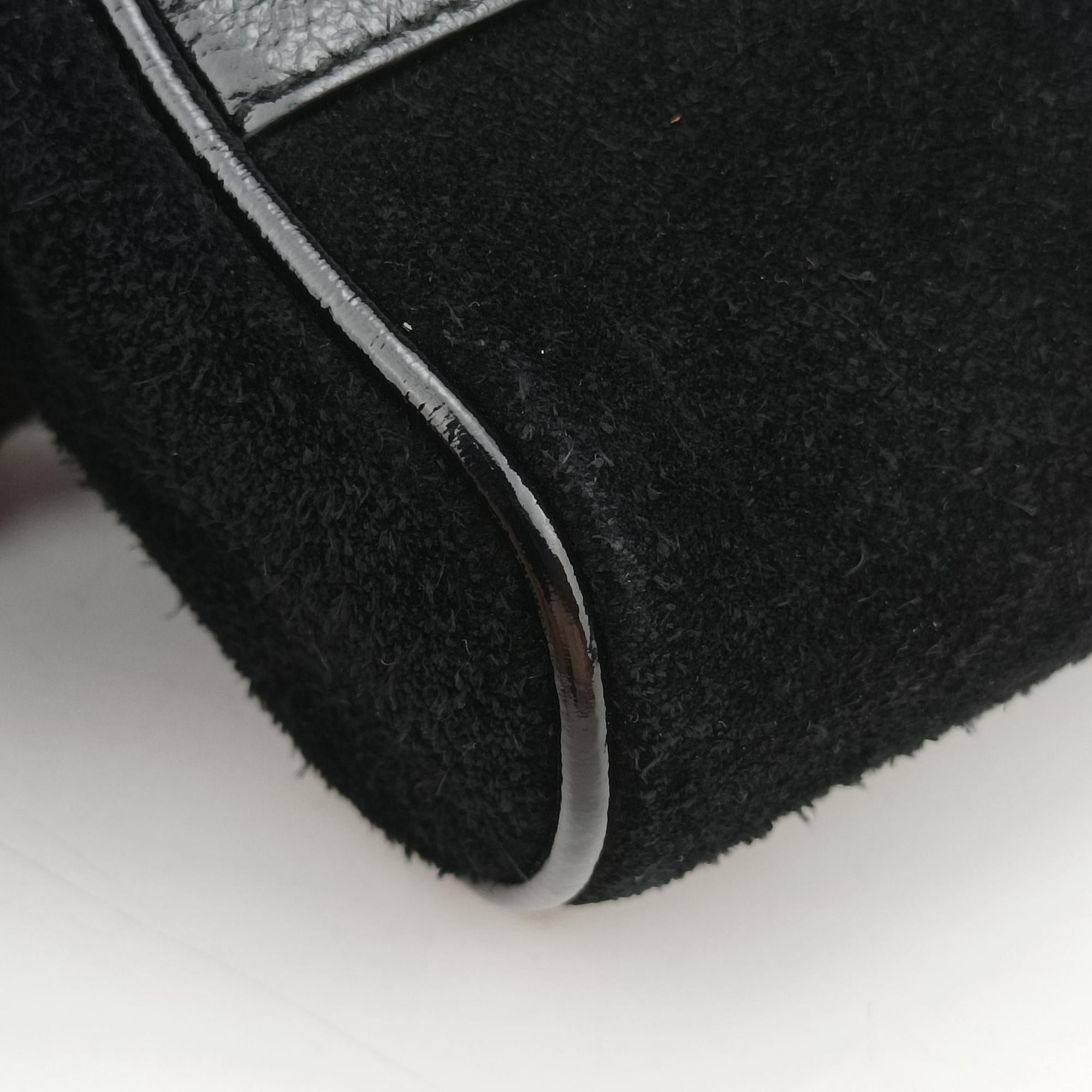 Pre-owned Gucci Ophidia Black Suede×leather 517076 shoulderbag | stylenewstar